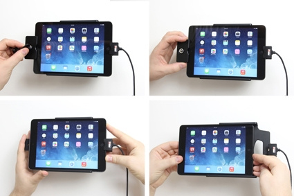 Brodit Halterung mit Schlüsselschloss, Apple iPad Mini 2 (A1489, A1490, A1491)/3 (A1599, A1600)/Retina