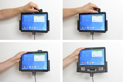 Brodit Halterung mit Schlüsselschloss, Samsung Galaxy Tab 4 10.1 SM-T530/SM-T531/SM-T535