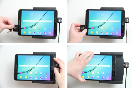 Brodit Halterung mit Schlüsselschloss, Samsung Galaxy Tab S2 8.0 SM-T713 /SM-T719
