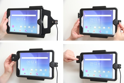 Brodit Halterung mit Schlüsselschloss, Samsung Galaxy Tab A 9.7