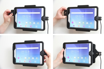 Brodit Halterung mit Schlüsselschloss, Samsung Galaxy Tab A 9.7