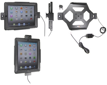 Brodit Halterung mit Schlüsselschloss, Apple iPad 3rd Gen (A1416, A1430, A1403)