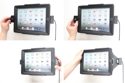 Brodit Halterung mit Schlüsselschloss, Apple iPad 3rd Gen (A1416, A1430, A1403)