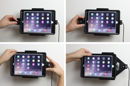 Brodit Halterung mit Schlüsselschloss, Apple iPad Air 2 (A1566, A1567)
