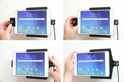 Brodit Halterung mit Schlüsselschloss, Samsung Galaxy Tab A 8.0 (2015) SM-T350