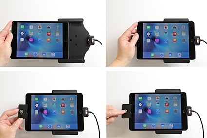 Brodit Halterung mit Schlüsselschloss, Apple iPad Mini 2019/4 (A1538, A1550)/5th Gen (A2124, A2125, A2126, A2133)