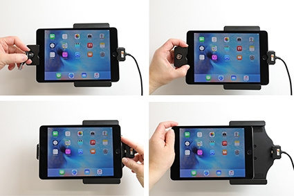 Brodit Halterung mit Schlüsselschloss, Apple iPad Mini 2019/4 (A1538, A1550)/5th Gen (A2124, A2125, A2126, A2133)