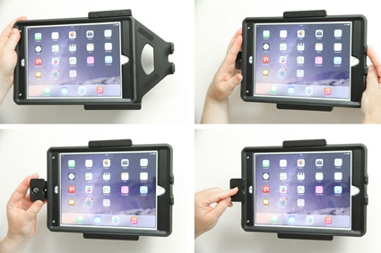 Brodit Halterung mit Schlüsselschloss, Apple iPad Air 2 (A1566, A1567)