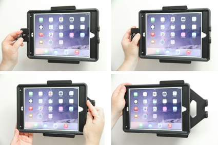Brodit Halterung mit Schlüsselschloss, Apple iPad Air 2 (A1566, A1567)