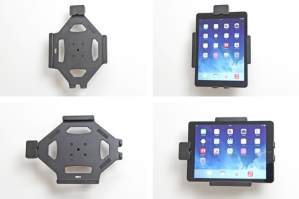 Brodit Halterung mit Feder-Schloss, Apple iPad 5th Gen (A1822, A1823)/9.7 6th Gen (A1893, A1954)/9.7 New/Air (A1474, A1475, A1476)