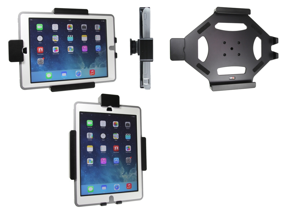 Brodit Halterung mit Feder-Schloss, Apple iPad 5th Gen (A1822, A1823)/9.7 6th Gen (A1893, A1954)/9.7 New/Air (A1474, A1475, A1476)