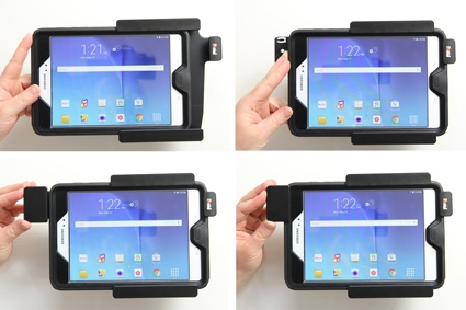Brodit Halterung mit Feder-Schloss, Samsung Galaxy Tab A 8.0 (2015) SM-T350