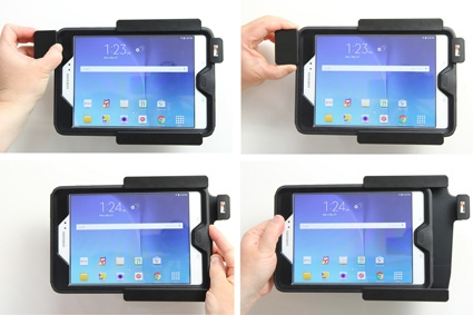 Brodit Halterung mit Feder-Schloss, Samsung Galaxy Tab A 8.0 (2015) SM-T350