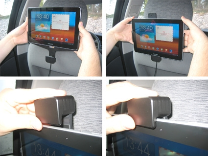 Brodit Halter mit Federverriegelung, Samsung Galaxy Tab 10.1 GT-P7500