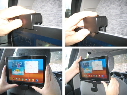 Brodit Halter mit Federverriegelung, Samsung Galaxy Tab 10.1 GT-P7500