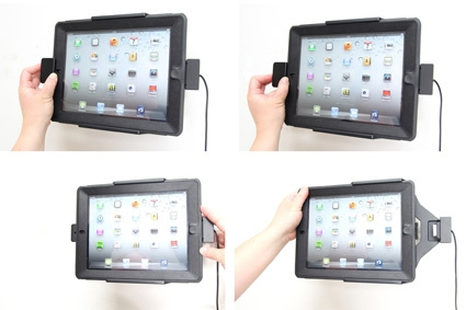 Brodit Halter mit Federverriegelung, Apple iPad 3rd Gen (A1416, A1430, A1403)