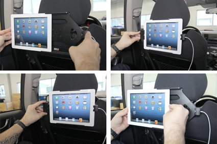 Brodit Halter mit Federverriegelung, Apple iPad 4th Gen (A1458, A1459, A1460)/With Retina (Lightning Connector)