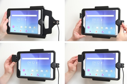 Brodit Halter mit Federverriegelung, Samsung Galaxy Tab A 9.7