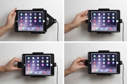 Brodit Halter mit Federverriegelung, Apple iPad Air 2 (A1566, A1567)