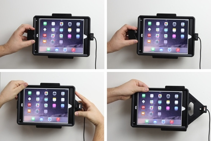 Brodit Halter mit Federverriegelung, Apple iPad Air 2 (A1566, A1567)