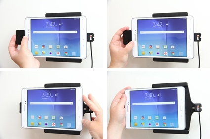 Brodit Halter mit Federverriegelung, Samsung Galaxy Tab A 8.0 (2015) SM-T350