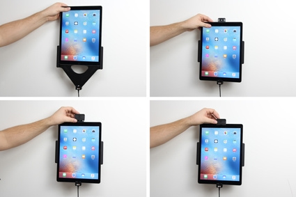 Brodit Halter mit Federverriegelung, Apple iPad Pro 12.9 (A1584, A1652, A1670, A1671)