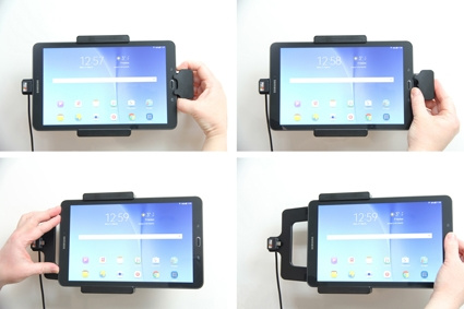 Brodit Halter mit Federverriegelung, Samsung Galaxy Tab E 9.6