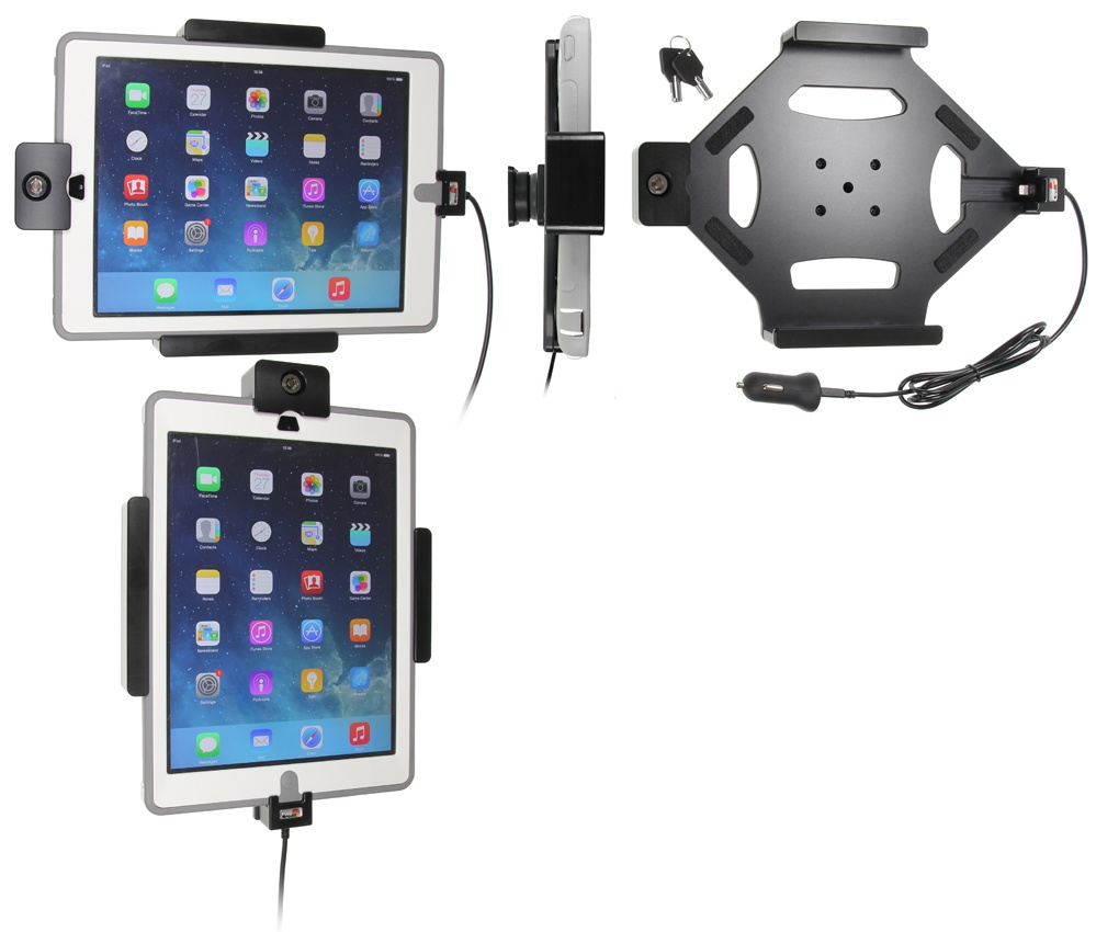 Brodit Halter mit Schlüsselsperre, Apple iPad 5th Gen (A1822, A1823)/9.7 6th Gen (A1893, A1954)/9.7 New/Air (A1474, A1475, A1476)