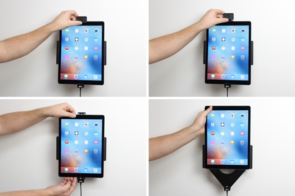 Brodit Halter mit Federverriegelung, Apple iPad Pro 12.9 (A1584, A1652, A1670, A1671)