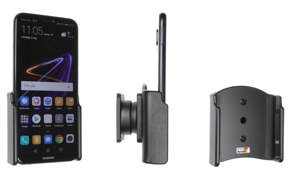 Brodit Passivhalterung mit Kugelgelenk, Huawei P20 Lite