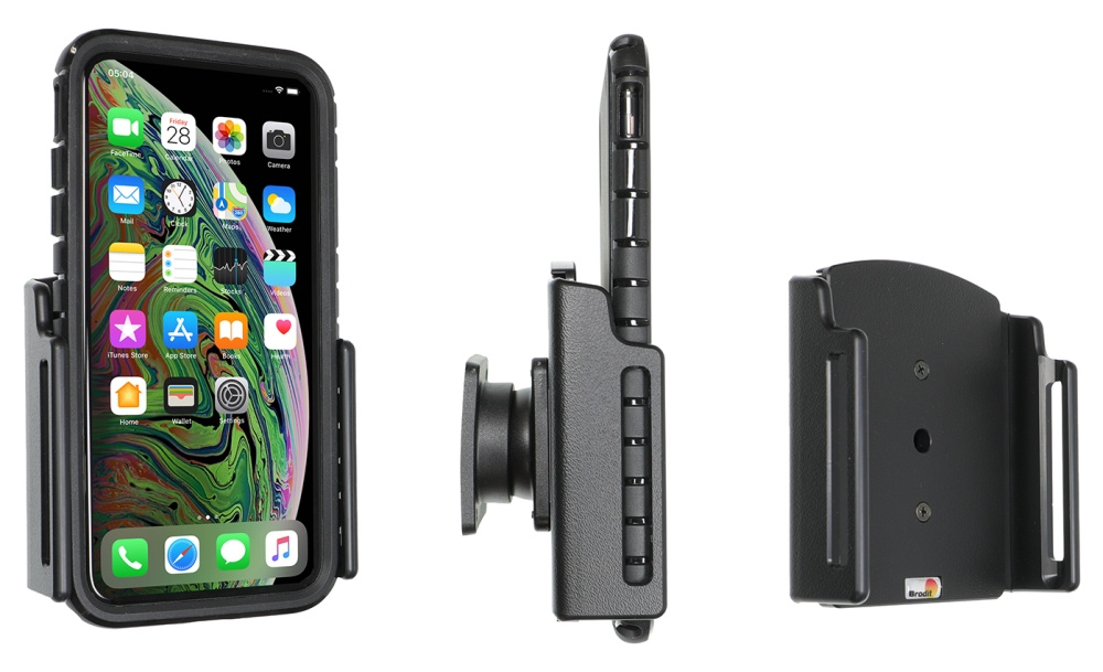 Brodit Passive Halterung mit Kugelgelenk, Apple iPhone 11 Pro Max/Xs Max