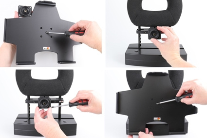 Brodit Passive Halterung mit Kugelgelenk, Apple iPad Air 13 2024  (A2898, A2899, A2900)/Air 13 2025 M3 (A3268, A3268, A2371)/Pro 12,9 2018 (A1876, A1895, A1983, A2014)/Pro 12.9 2020 (A2069, A2232, A2229)/Pro 12.9 5th Gen 2021 (A2378, A2379, A2461)/Pro 12.