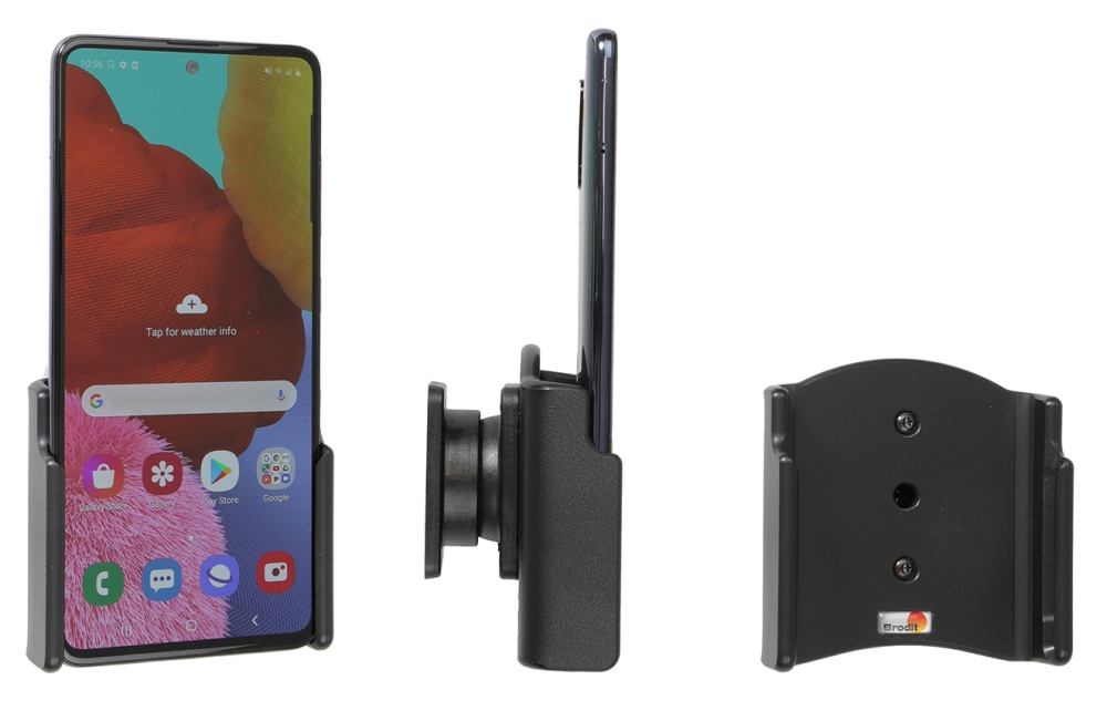 Brodit Passive Halterung mit Kugelgelenk, Samsung Galaxy A51 SM-A515F/DSN