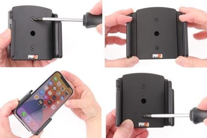 Brodit Passive Halterung mit Kugelgelenk, Apple iPhone 12/12 Pro/13/13 Pro/14 Pro/15/15 Pro/16/16 Pro/16e