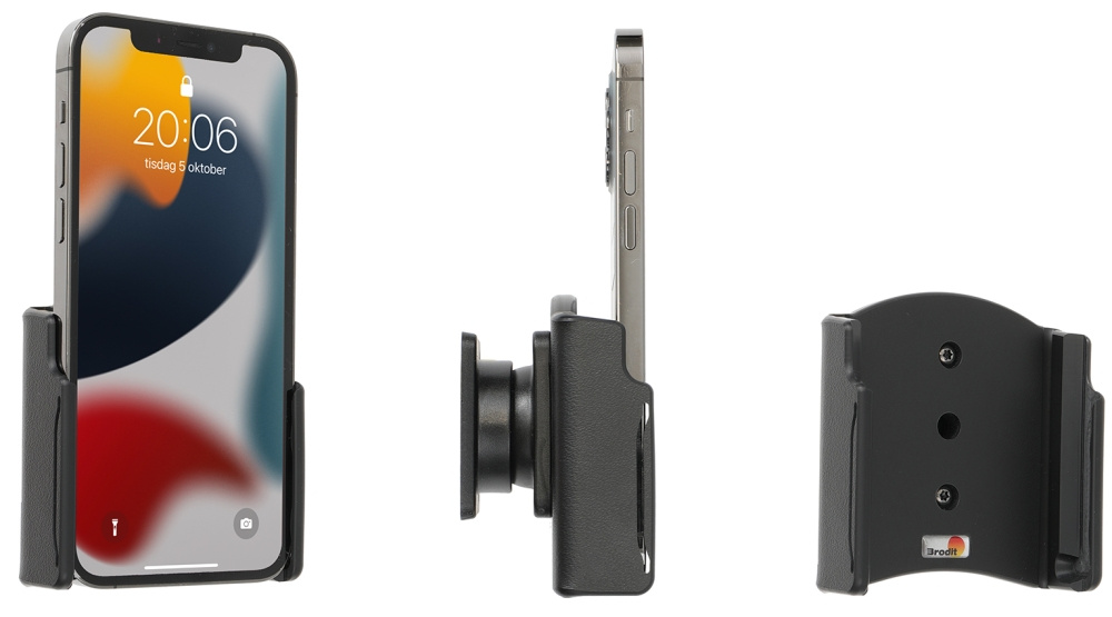 Brodit Passivhalterung mit Kugelgelenk, Apple iPhone 13/13 Pro/14/14 Pro