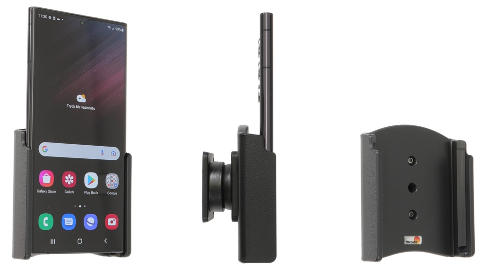 Brodit Passivhalterung mit Kugelgelenk, Samsung Galaxy S22 Ultra 5G (SM-S908B/SM-S908B/DS)