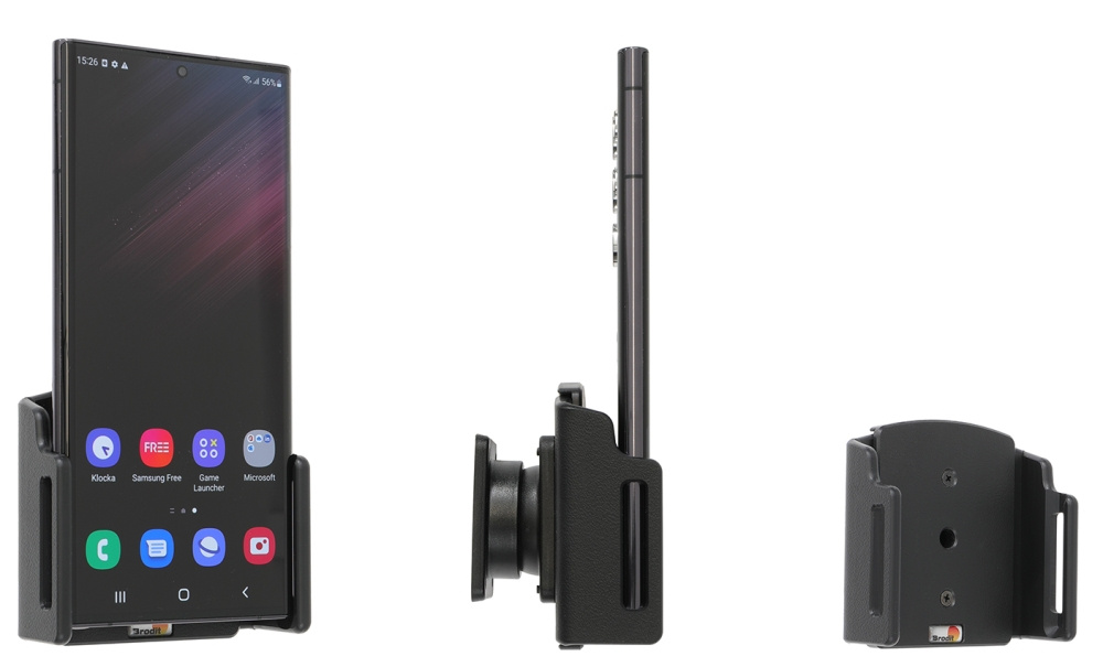 Brodit Passivhalterung mit Kugelgelenk, Samsung Galaxy S22 Ultra 5G (SM-S908B/SM-S908B/DS)