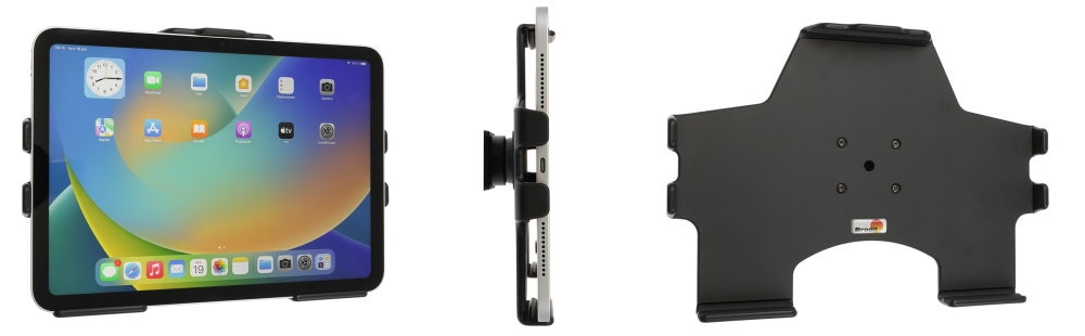 Brodit Passivhalterung mit Kugelgelenk, Apple iPad 10th Gen (A2696, A2757, A2777)/2025 A16 (A3354, A3355, A3356)