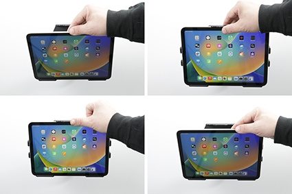 Brodit Passivhalterung mit Kugelgelenk, Apple iPad 10th Gen (A2696, A2757, A2777)/2025 A16 (A3354, A3355, A3356)
