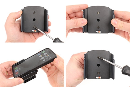 Brodit Passivhalterung mit Kugelgelenk, Apple iPhone 15/15 Pro/16/16 Pro/16e