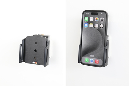 Brodit Passivhalterung mit Kugelgelenk, Apple iPhone 15/15 Pro/16/16 Pro/16e