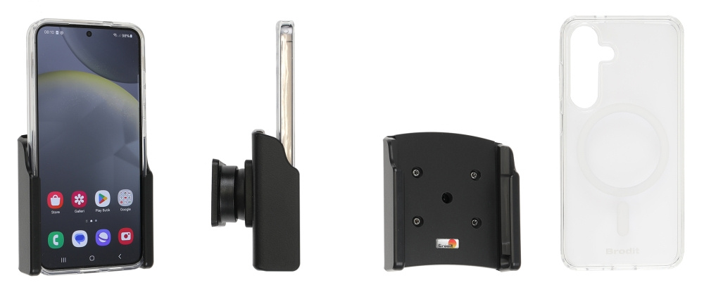 Brodit Handyhülle mit Passivhalterung, Samsung Galaxy S24 SM-S921B/DS