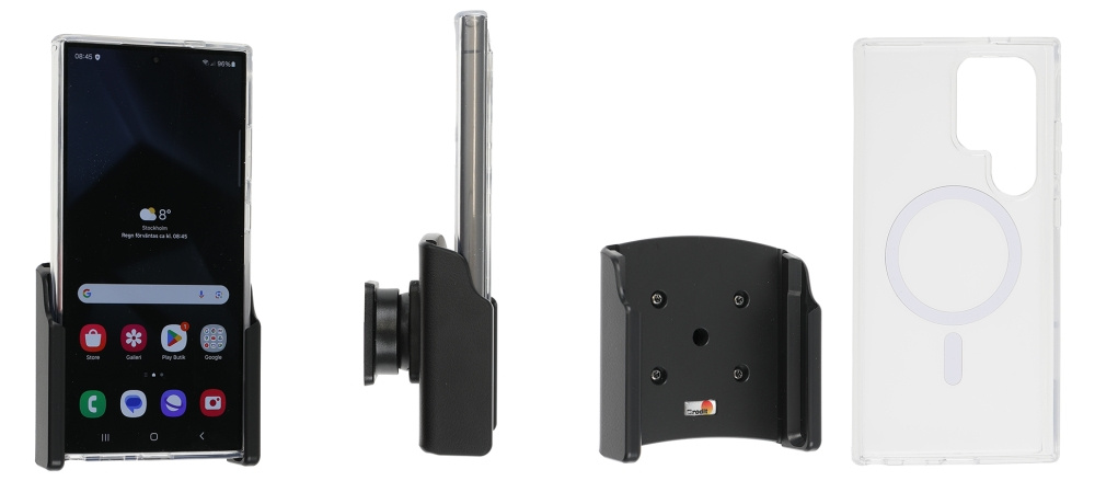 Brodit Handyhülle mit Passivhalterung, Samsung Galaxy S24 Ultra SM-S928B/DS