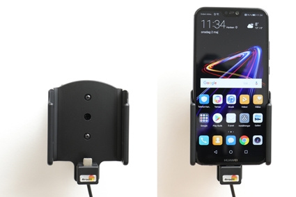 Brodit Aktivhalterung mit Zigarettenanzünderstecker, Huawei P20 Lite