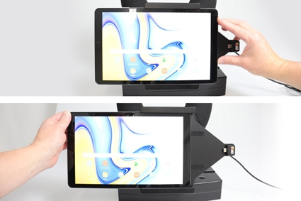 Brodit Aktivhalterung mit Zigarettenanzünderstecker, Samsung Galaxy Tab A 10.5 SM-T590/SM-T595