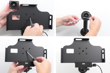 Brodit Aktivhalterung für feste Installation, Samsung Galaxy Tab Active 2 SM-T390/SM-T395/3 SM-T570/SM-T575