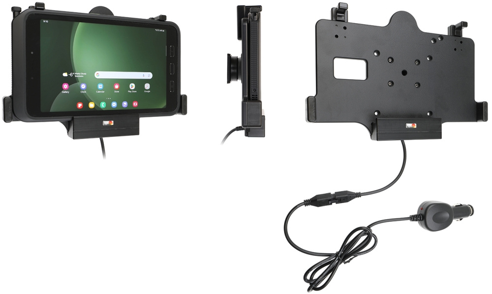 Brodit Aktivhalterung mit Zigarettenanzünderstecker, Samsung Galaxy Tab Active 3 SM-T570/SM-T575/5 SM-X300/SM-X306B