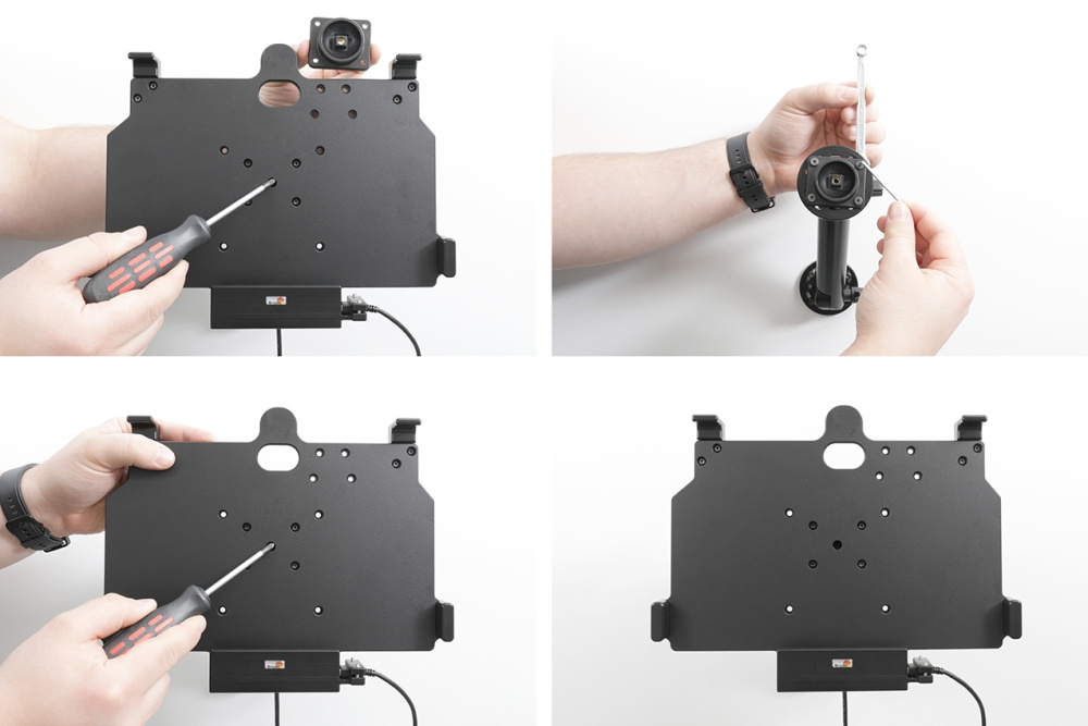 Brodit Aktivhalterung mit Zigarettenanzünderstecker, Samsung Galaxy Tab Active 5 Pro SM-X356B