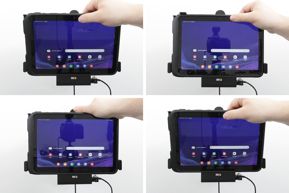 Brodit Aktivhalterung mit Zigarettenanzünderstecker, Samsung Galaxy Tab Active 5 Pro SM-X356B