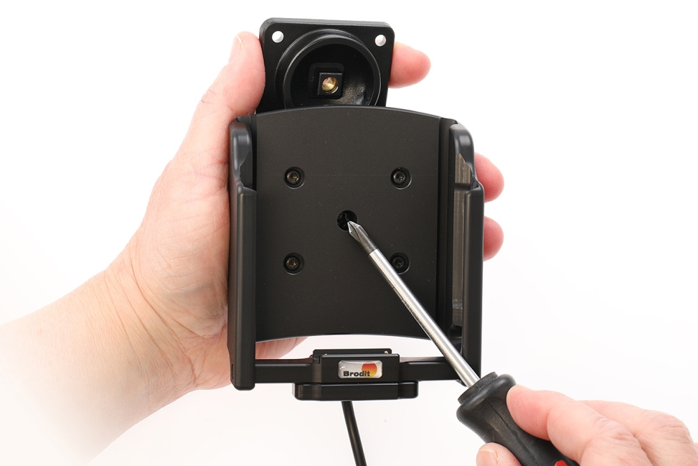 Brodit Aktivhalterung mit Zigarettenanzünderstecker, Samsung Galaxy XCover 7 Pro SM-G766